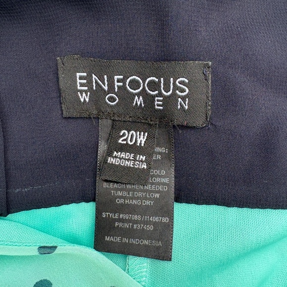 Pretty Sleeveless Polka Dot Dress Ladies 20W - Picture 3 of 3